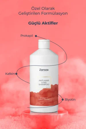 Procapil & Biotin & Koffein Shampoo gegen Haarausfall 600 ml - Zaroza