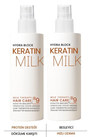 Procsın Keratin Milk Hızlı Uzama Dökülme Karşıtı 2'li Saç Spreyi Paketi 150 Ml X 2 - 1