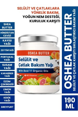 Procsın Oshea Butter Selülit Ve Çatlak Karşıtı Sıkılaştırıcı Bakım Yağı 190 Ml - 1