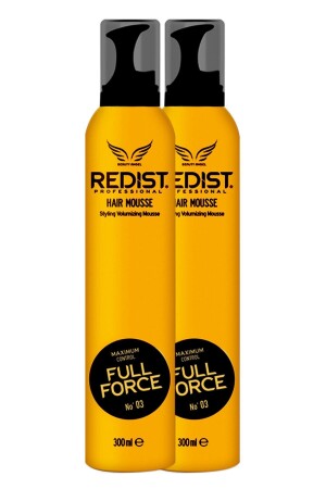 Professional Full Force Hair Mousse 300ml. (saç Köpüğü) 2'li - 4