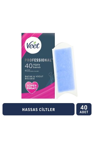 Professionelle Wachsstreifen für empfindliche Haut im Bein- und Körperbereich, Superangebot, 40er-Pack - 2