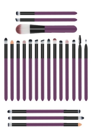 Professionelles 20-teiliges Make-up-Pinsel-Set – Lila - 2