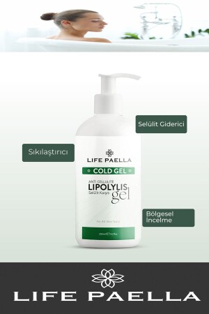 Professionelles Anti-Cellulite- und Dehnungsstreifen-Gel mit kalter Lipolyse zur regionalen Gewichtsabnahme, 250 ml - 2