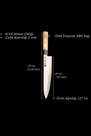 Profi-Kochmesser, Kochmesser mit leichtem Griff - 6