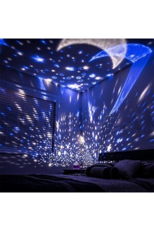 Projektörlü Yansıtmalı Çocuk Bebek Odası Gece Lambası - 2