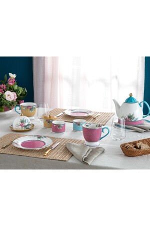 Protea New Bone China 2'li Çay Fincanı Takımı 220 Ml Hardal 10036463 - 4