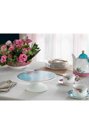 Protea New Bone China 2'li Kahve Fincan Takımı 80 Ml Hardal 10036462 - 4