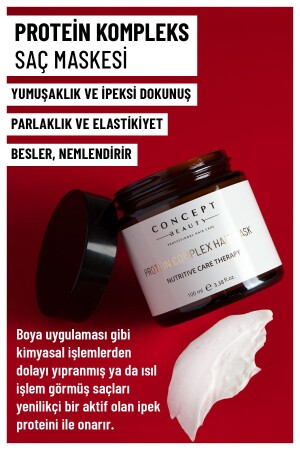 Protein Kompleks Saç Maskesi – Serisin-shea Yağı-keratin Özlü-yıpranmış Saçlar Için Bakım (100 ML) CB007 - 1