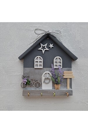Psacraft Home Gift 23 x 25 silbergrauer dekorativer Lavendel-Schlüsselanhänger TYC00331776225 - 2