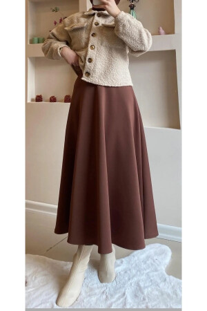 PUF SCUBA KLOŞ ETEK BEYAZ - Cng Moda