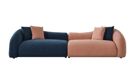 Puffiges Viersitzer-Sofa - 1