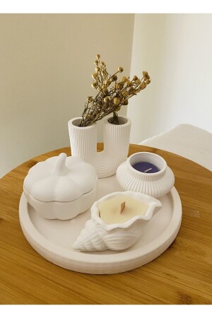 Pukka Candles Vase mit Tablett und Kerzenset 5-teilig - By Sirin Yıldız