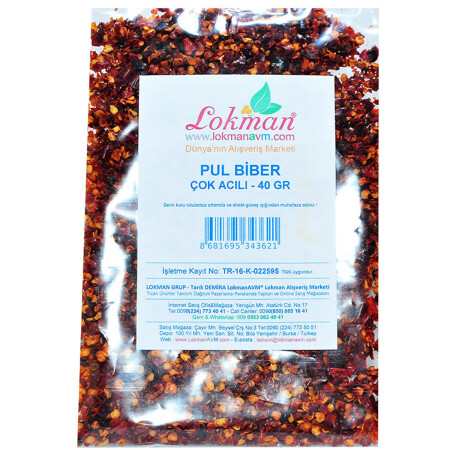 Pul Biber Çok Acılı 40 Gr Paket - 6