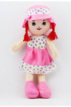 Puppe 50 cm mit rosa Kleid 1414 - 2