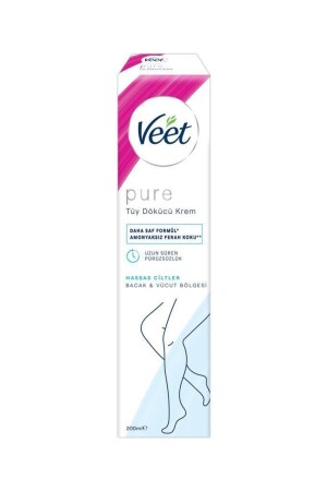 Pure 200 ml Enthaarungscreme für empfindliche Haut - 1