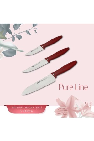 Pure Line 3 Lü Şef Bıçak Seti 48010 PRG 48010 - 8