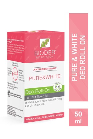 Pure & White Roll - On 50 ml Antiperspirant Terleme Önleyici - Kol Altı Beyazlatıcı Mucizevi Etki - 1