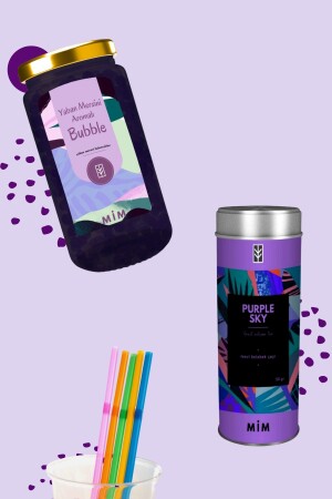 Purple Sky Bubble Tea Set - 2