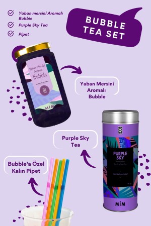 Purple Sky Bubble Tea Set - 2