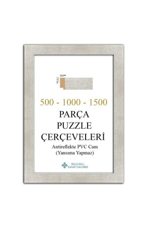 Puzzle Çerçevesi 30 Mm 48x68 Cm (1000'luk) Gümüş - 1