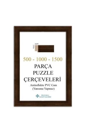 Puzzle Çerçevesi 30 Mm 48x68 Cm (1000'luk) Kahverengi - 1