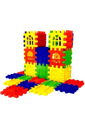 Puzzle City 3d Yapı Ve Tasarım Blokları 128 Parça P12282S6034 - 5