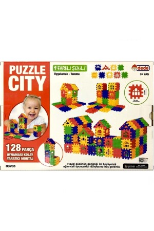 Puzzle City 3d Yapı Ve Tasarım Blokları 128 Parça P12282S6034 - 6