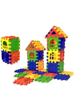 Puzzle City 3d Yapı Ve Tasarım Blokları 64 Parça ASLN6148 - 2