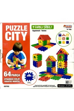 Puzzle City 3d Yapı Ve Tasarım Blokları 64 Parça ASLN6148 - 5