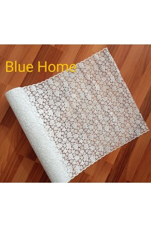 Pvc Dantel Raf Örtüsü Kaymaz Raf Dolap Ve Çekmeçe Örtüsü Eni: 50cm X 1mt Yıldız 001 - Style