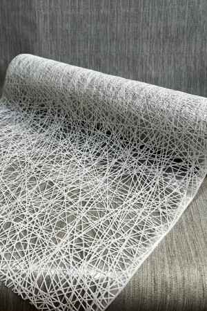 Pvc Şeffaf Dantel Raf Örtüsü - Ip Desenli_1012-a - Pimulahome