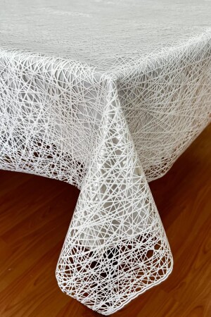 Pvc Şeffaf Kaplamalı Ip Desenli Masa Örtüsü_1032-a - Pimulahome