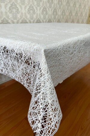 Pvc Şeffaf Kaplamalı Ip Desenli Masa Örtüsü_1032-a - Pimulahome