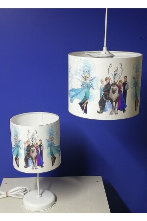 غرفة الفتيات المراهقين غرفة الشنابل المضيئة المضيئة المعدنية البيضاء الساق PVC الرأس tekayelsaavize - TEKAY AYDINLATMA