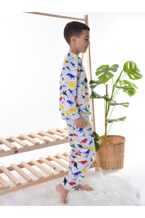 Pyjama-Set für Kinder mit Dinosaurier-Aufdruck 665236632 - 3