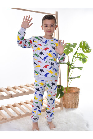 Pyjama-Set für Kinder mit Dinosaurier-Aufdruck 665236632 - 6