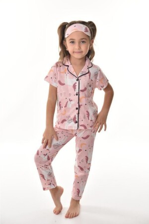 Pyjama-Set für Mädchen mit Einhorn-Aufdruck TDRKPTKCMPN01 - 1