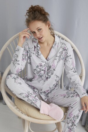 Pyjama-Set mit Knöpfen - 1