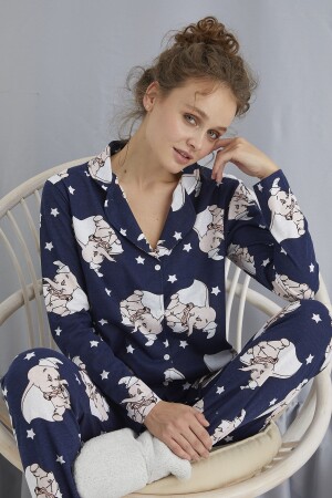 Pyjama-Set mit Knöpfen - 1