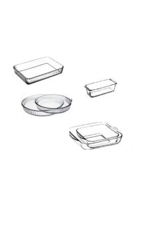 Pyrex-Ofenblech – 6-teiliges Pyrex-Set 088oa 091oa 092oa 061oa Fma146525 Fma03121 Fma04596 369 159028-6 - 1