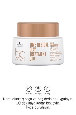 Q10+ Time Restore Clay Care Cure 200 ml für reifes und sprödes Haar - 4