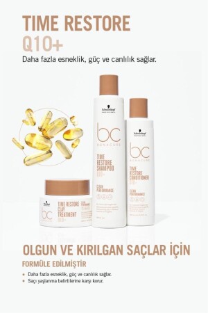 Q10- Time Restore Kil Bakım Kürü 200ml Olgun ve Kırılgan Saçlar İçin - 3