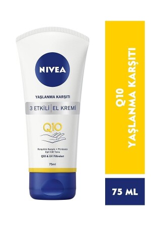 Q10 Yaşlanma Karşıtı 3 Etkili El Kremi 75 ml - 1