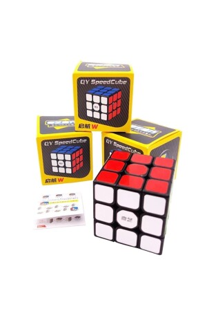 Qiyi 3x3 Speed Cupe Hızlı Profesyonel Dekompresyon Rubik Küp Zeka Küpü Akıl Küpü Sabır Küpü - 7