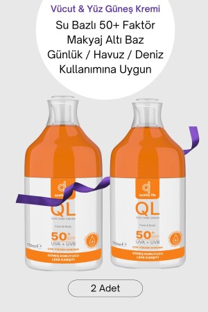 QL Body Sunscreen – 2 Stück Sonnenschutz für Gesicht und Körper LSF 50 QL2G - 2