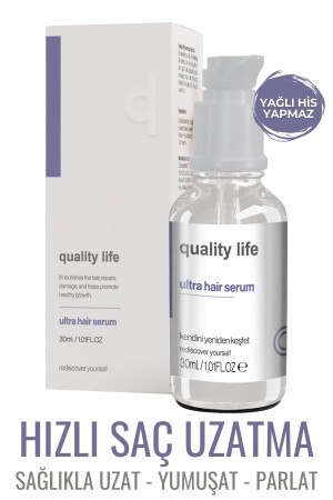 Ql Fast Hair Growth Serum (Ultra Hair Serum) Serie mit Hilfsölen für schnelles Haarwachstum - Quality Life