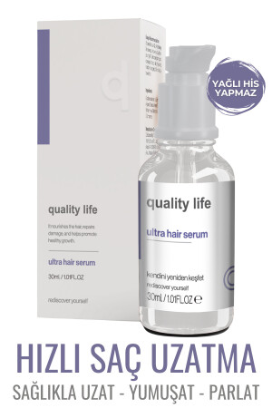 Ql Hızlı Saç Uzatma Serumu ( Ultra Hair Serum ) Hızlı Saç Uzatan Yardımcı Yağlar Serisi QLSU - 3