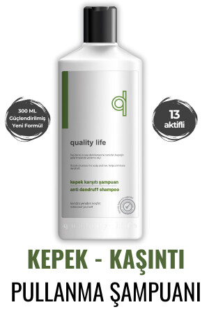 Ql Kepek Şampuanı - 13 Aktifli Kepek Karşıtı Şampuan 300 Ml ( Kepek Önleyici Şampuan) - 1