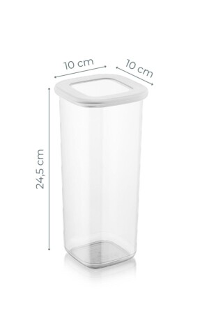 Quadratische Frischhaltedosen mit Folienbeschriftung, 3er-Set, groß, 1,75 Liter, BNM-0735 - 7