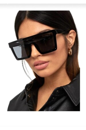 Quadratische Unisex-Sonnenbrille Major Big Black 26002 - 3